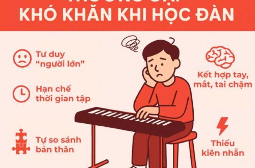 TẠO SAO NGƯỜI LỚN HỌC ĐÀN THƯỜNG GẶP KHÓ KHĂN?